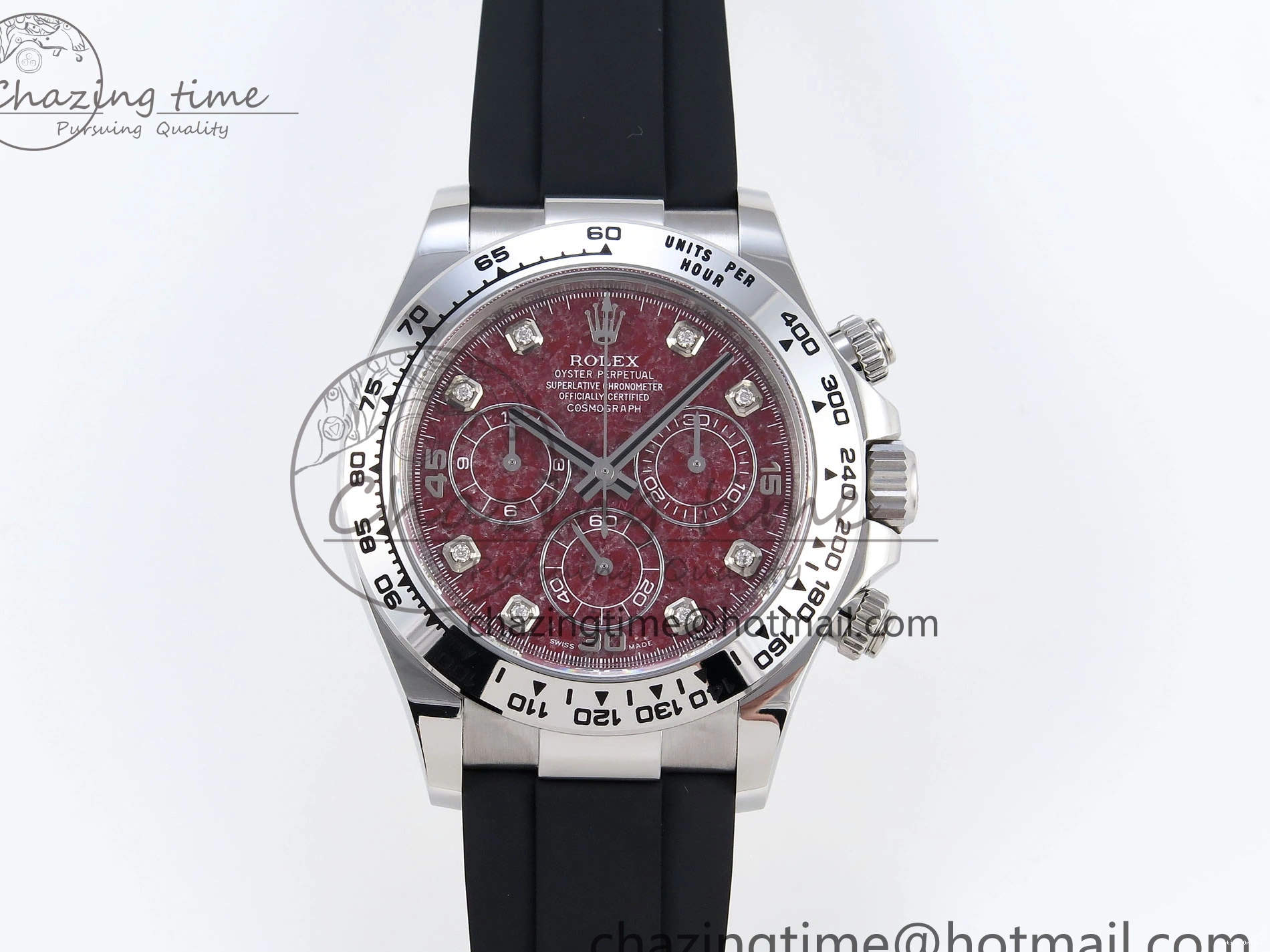 0225 SunProtective Daytona 116519 Clean 1:1 Best Edition 904L SS Case and Bracelet Red Sodalite Dial on Oysterflex SA4130 V 1852